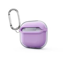 Airpods 4. Nesil Uyumlu Silikon Kılıf 3 Boyutlu Tasarım Renkli Kapak 3D Koruyucu Kulaklık Kılıfı Lila