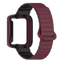 Mi Watch Lite / Redmi Watch 2 Lite uyumlu Magnetik Silikon Kordon & Kasa Koruma 2 in 1 Premium Kayış