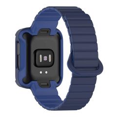 Mi Watch Lite / Redmi Watch 2 Lite uyumlu Magnetik Silikon Kordon & Kasa Koruma 2 in 1 Premium Kayış