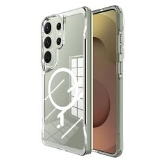 Galaxy S26 Ultra uyumlu Şeffaf MagSafe Kılıf Silikon Kapak Yükseltilmiş Kenarlar Darbe Emici Koruma