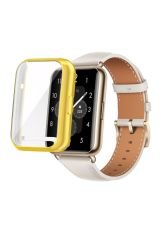 Huawei Watch Fit 2 Ekran Koruyucu & Kasa Koruma 360° Full Body Gard Tüm Gövde Tam Koruma Gold
