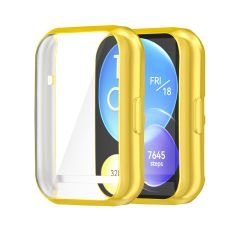 Huawei Watch Fit 2 Ekran Koruyucu & Kasa Koruma 360° Full Body Gard Tüm Gövde Tam Koruma Gold