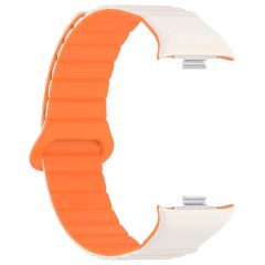 Redmi Watch 4 / Mi Band Pro 8 uyumlu Magnetik Silikon Kordon & Kasa Koruma 2 in 1 Premium Kayış