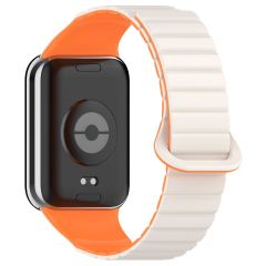 Redmi Watch 4 / Mi Band Pro 8 uyumlu Magnetik Silikon Kordon & Kasa Koruma 2 in 1 Premium Kayış