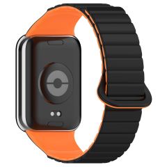 Redmi Watch 4 / Mi Band Pro 8 uyumlu Magnetik Silikon Kordon & Kasa Koruma 2 in 1 Premium Kayış