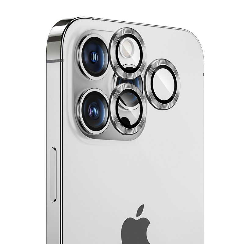 Apple iPhone 14 Pro Benks DR Sapphire Kamera Lens Koruyucu Gümüş