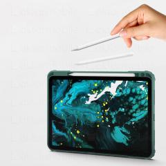 iPad Pro 11 2018 Uyumlu 360° Dönen Standlı Kılıf Kalem Bölmeli Premium Arka Kapak Darbe Emici Yeşil
