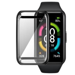 Honor Band 6 Ekran Koruyucu & Kasa Koruma 360° Full Body Gard Tüm Gövde Tam Koruma Siyah