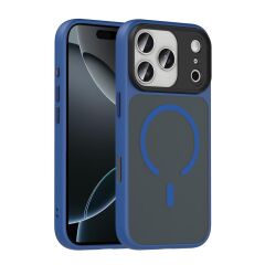 iPhone 17 Pro Max uyumlu MagSafe Kılıf Mat Arka Yüzey Kamera Çıkıntılı Darbe Emici Kapak