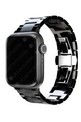 Apple Watch 10 42 mm uyumlu Seramik Metal Kordon Premium Seramik Kayış