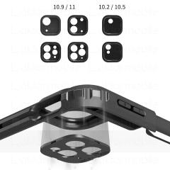 iPad Pro 11 2. Nesil 2020 Uyumlu 360° Dönen Standlı Kılıf Kalem Bölmeli Premium Arka Kapak Siyah
