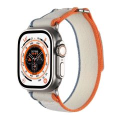 Apple Watch 7 8 9 45 mm uyumlu Kordon Yeni Seri Trail Loop Naylon Örgü Kayış Cırt Cırtlı