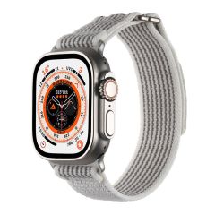 Apple Watch 7 8 9 45 mm uyumlu Kordon Yeni Seri Trail Loop Naylon Örgü Kayış Cırt Cırtlı