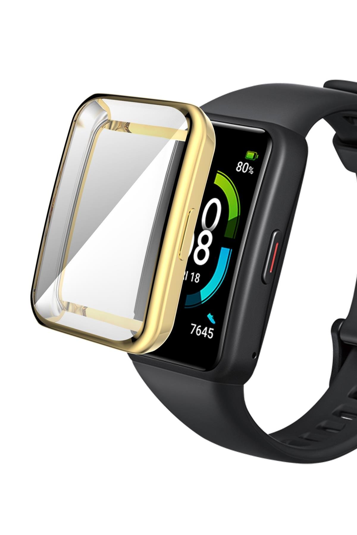 Huawei Band 6 Ekran Koruyucu & Kasa Koruma 360° Full Body Gard Tüm Gövde Tam Koruma