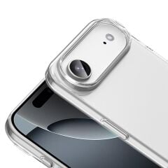iPhone 17 Air uyumlu Şeffaf Kılıf Sararmayan Sert PC Kapak Kamera Çıkıntılı