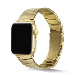Apple Watch UItra 49 mm uyumlu Metal Kordon Geometrik Tasarım Çelik Kayış