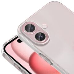 iPhone 17 uyumlu Şeffaf Kılıf Sararmayan Sert PC Kapak Kamera Çıkıntılı Şeffaf