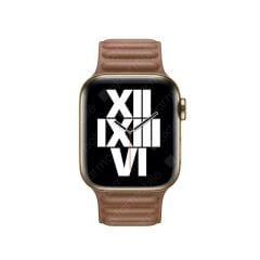Apple Watch 10 46 mm uyumlu Manyetik Baklalı Model Kayış Mıknatıslı Suni Deri Kordon