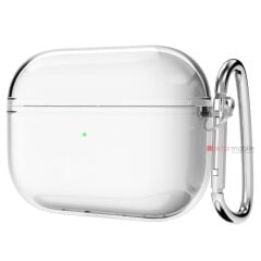 Airpods Pro 3. Nesil Uyumlu Şeffaf Kılıf Sararmayan Sert PC Parlak Kapak Hoparlör Mikrofon Delikli