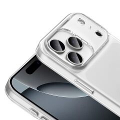 iPhone 17 Pro uyumlu Şeffaf Kılıf Sararmayan Sert PC Kapak Kamera Çıkıntılı Şeffaf