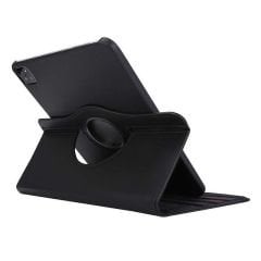 iPad Pro 12.9 5. Nesil 2021 M1 Uyumlu Kılıf 360° Dönebilen Akıllı Kapak Standlı Smart Uyku Modlu Siyah