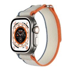 Apple Watch Ultra / Ultra 2 49 mm uyumlu Kordon Yeni Seri Trail Loop Naylon Örgü Kayış Cırt Cırtlı