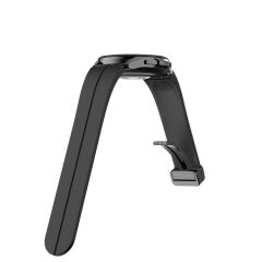 Samsung Galaxy Watch 5 Pro 45 mm Silikon Kordon Magnetik D Tokalı Spor Kayış Mıknatıslı Toka Pudra