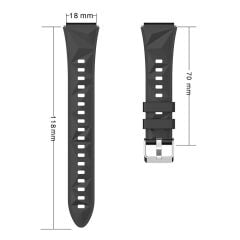 Huawei Watch GT 5 41 mm (18 mm) Uyumlu Silikon Kordon Özel Pim Tasarımı Premium Kayış