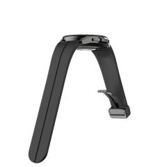 Samsung Galaxy Watch 5 Pro 45 mm Silikon Kordon Magnetik D Tokalı Spor Kayış Mıknatıslı Toka Sarı
