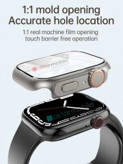 Apple Watch 6 SE 5 4 40 mm uyumlu Watch Ultra 49 mm Kasa Dönüştürücü & Ekran Koruyucu Tam Koruma