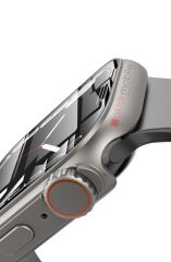 Apple Watch 6 SE 5 4 40 mm uyumlu Watch Ultra 49 mm Kasa Dönüştürücü & Ekran Koruyucu Tam Koruma
