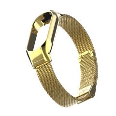 Mi Band 7 uyumlu Klipsli Hasır Metal Kordon & Kasa Koruma 2 in 1 Tel Örgü Kayış