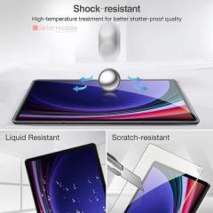 Galaxy Tab S9+ Plus 12.4'' 2023 Uyumlu Ekran Koruyucu Nano Kırılmaz Esnek Üstün Koruma