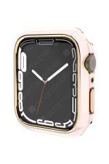 Apple Watch 7 41 mm uyumlu Kasa Koruyucu Glitter Metalik Renkli Gövde Koruma (Önü Açık)