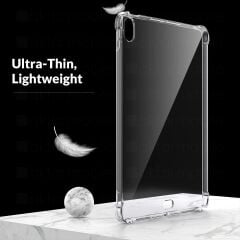 iPad Air 13 M2 2024 uyumlu Şeffaf Silikon Kılıf Anti Shock Koruyucu Kapak Darbe Emici Tablet Kılıfı