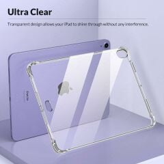 iPad Air 13 M2 2024 uyumlu Şeffaf Silikon Kılıf Anti Shock Koruyucu Kapak Darbe Emici Tablet Kılıfı