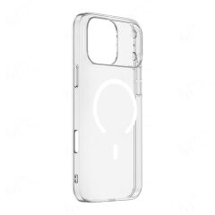 iPhone 17 Pro Max uyumlu Şeffaf MagSafe Kılıf Sararmayan Sert PC Kapak Kamera Çıkıntılı