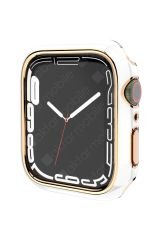 Apple Watch 6 SE 5 4 44 mm uyumlu Kasa Koruyucu Glitter Metalik Renkli Gövde Koruma (Önü Açık)