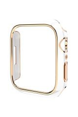 Apple Watch 6 SE 5 4 44 mm uyumlu Kasa Koruyucu Glitter Metalik Renkli Gövde Koruma (Önü Açık)
