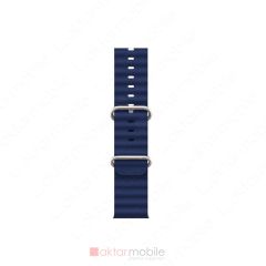 Apple Watch 9 45 mm uyumlu Silikon Ocean Kordon Silindirik Geometri Kayış