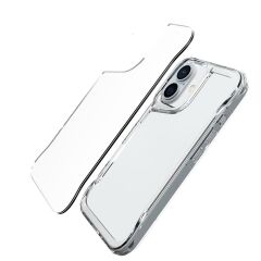 iPhone 17 uyumlu Şeffaf Kılıf Silikon Kapak Yükseltilmiş Kenarlar Darbe Emici Ultra Koruma