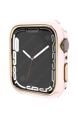 Apple Watch 3 2 1 42 mm uyumlu Kasa Koruyucu Glitter Metalik Renkli Gövde Koruma (Önü Açık)