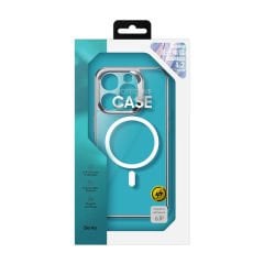 Apple iPhone 14 Pro Max Magsafe Şarj Özellikli Cam Yüzey Ekran Koruyuculu Benks Electroplated Kapak
