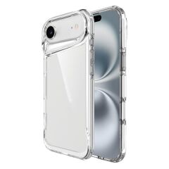 iPhone 17 Air uyumlu Şeffaf Kılıf Silikon Kapak Yükseltilmiş Kenarlar Darbe Emici Ultra Koruma Şeffaf