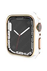 Apple Watch 3 2 1 38 mm uyumlu Kasa Koruyucu Glitter Metalik Renkli Gövde Koruma (Önü Açık)