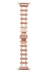 Apple Watch 6 5 4 3 2 1 SE 38 40 mm Uyumlu Metal Kordon New Collection Zarif Paslanmaz Çelik Kayış Rose Gold