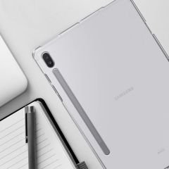 Samsung Galaxy Tab S8+ Plus 12.4'' uyumlu Kılıf Silikon Tablet Kılıfı Esnek TPU Kapak Şeffaf