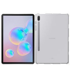 Samsung Galaxy Tab S8+ Plus 12.4'' uyumlu Kılıf Silikon Tablet Kılıfı Esnek TPU Kapak Şeffaf