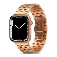 Apple Watch 10 42 mm uyumlu Metal Kordon Premium Paslanmaz Çelik Kayış