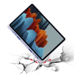 Samsung Galaxy Tab S8+ Plus 12.4'' uyumlu Kılıf Kalem Bölmeli Premium Smart Standlı Tablet Kılıfı Lacivert